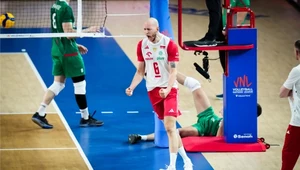 Bartosz Kurek w czasie meczu Ligi Narodów Polska - Bułgaria