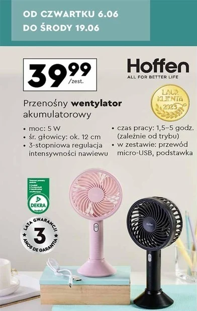 Mały wentylator w atrakcyjnej cenie w Biedronce 