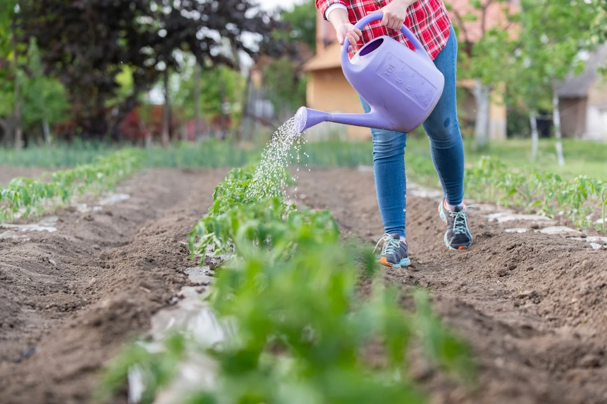 Rośliny podczas suszy potrzebują regularnego, ale umiarkowanego podlewania