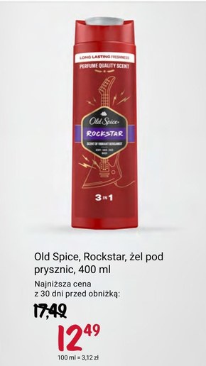 Old Spice Rockstar Męski żel pod prysznic i szampon ml Długotrwała świeżość niska cena