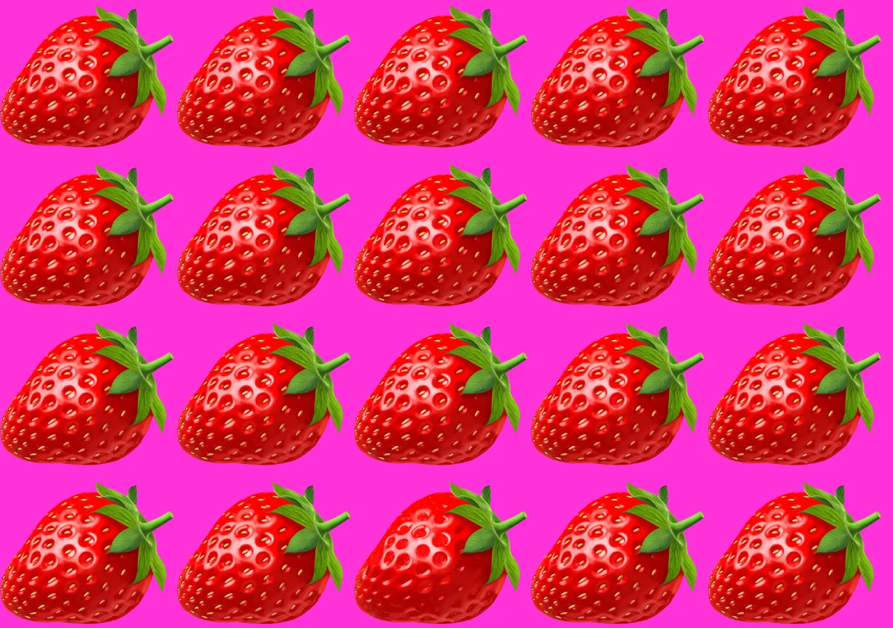 Test na spostrzegawczość. Truskawki Test na spostrzegawczość. Truskawki