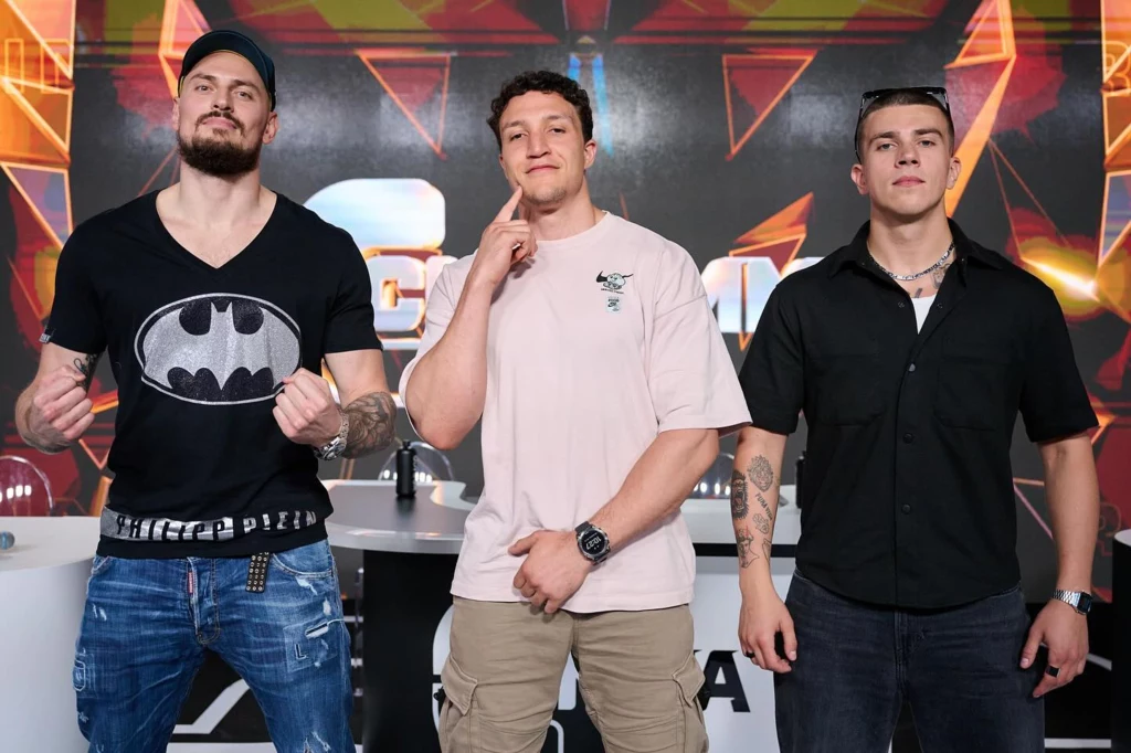 Zbigniew Bartman, Adam "AJ" Josef i Kacper Błoński Zbigniew Bartman, Adam "AJ" Josef i Kacper Błoński