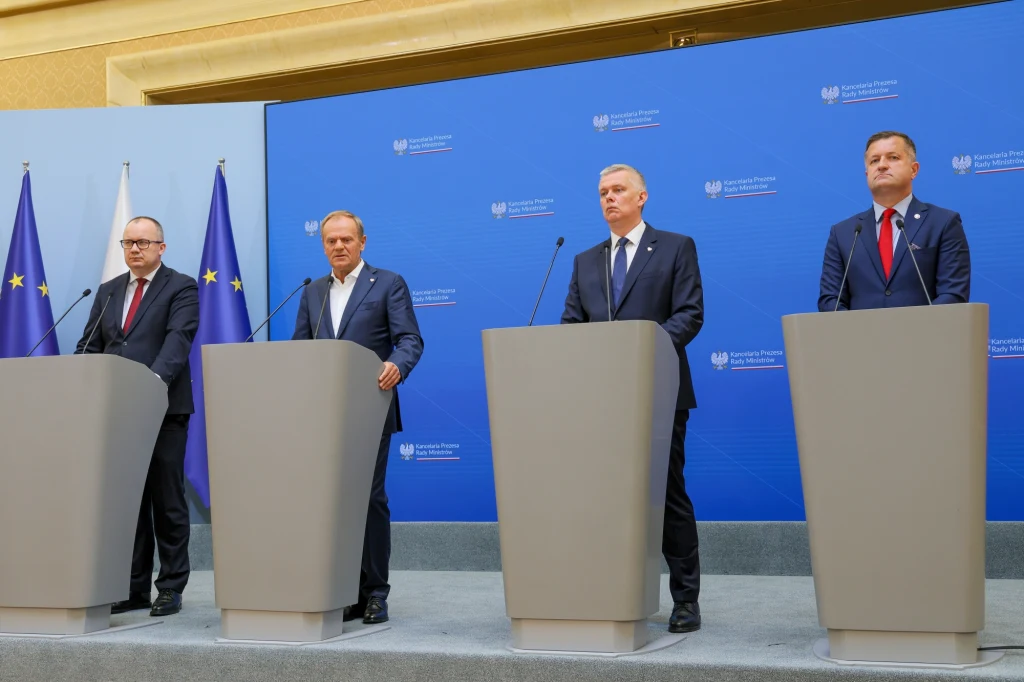 Premier Donald Tusk. Konferencja prasowa w KPRM Premier Donald Tusk. Konferencja prasowa w KPRM