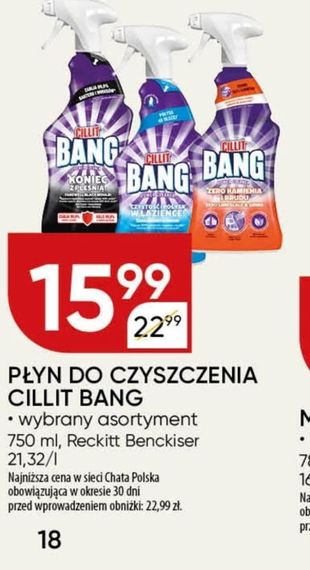 Cillit Bang Expert Spray zero kamienia i brudu 750 ml