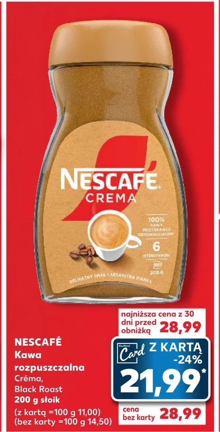 Nescafé Crema Kawa rozpuszczalna 200 g
