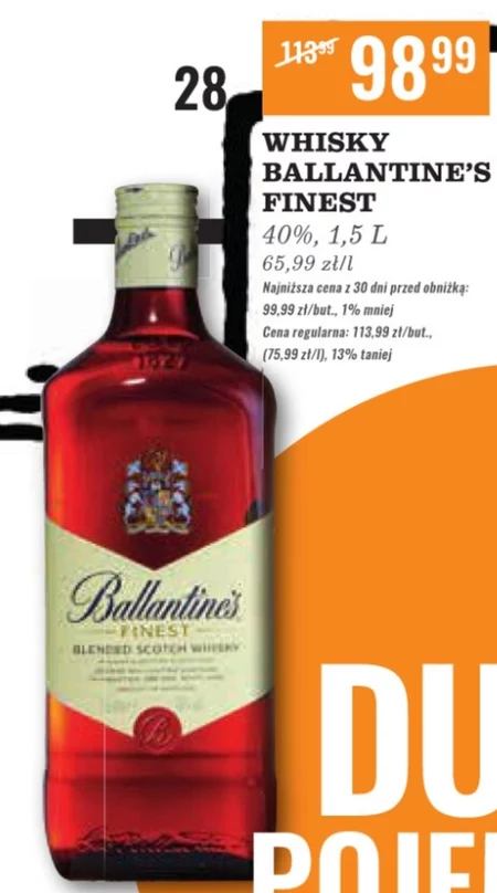 Ballantine's Finest Blended Scotch Whisky 1,5 l