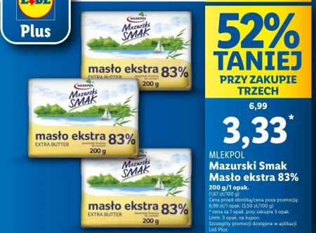 Mlekpol Mazurski Smak Masło ekstra 200 g