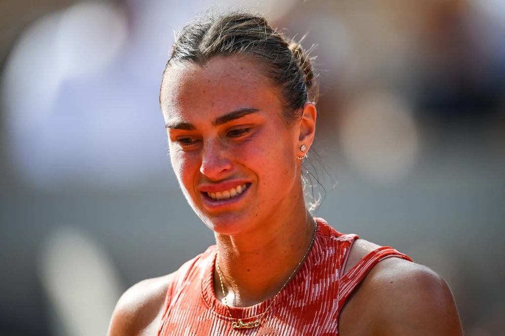 Aryna Sabalenka podczas ćwierćfinału Roland Garros Aryna Sabalenka podczas ćwierćfinału Roland Garros