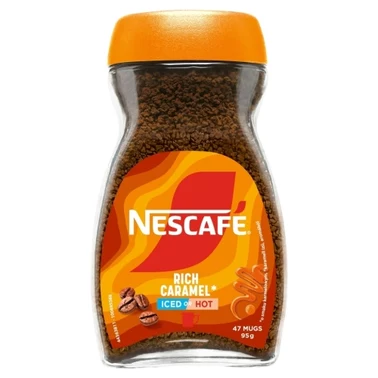 Nescafé Aromatyzowana kawa rozpuszczalna o smaku karmelowym 95 g - 0