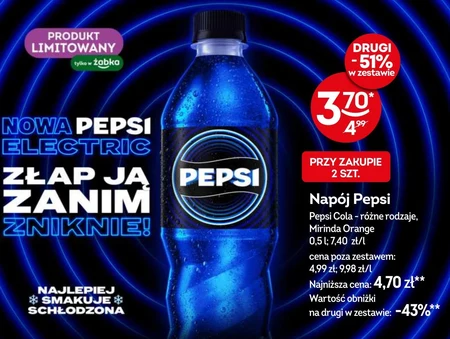 Pepsi Electric Napój gazowany typu cola o smaku cytrusowym 500 ml