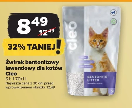 Żwirek bentonitowy Cleo