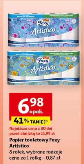Foxy Artistico Papier toaletowy 8 rolek niska cena