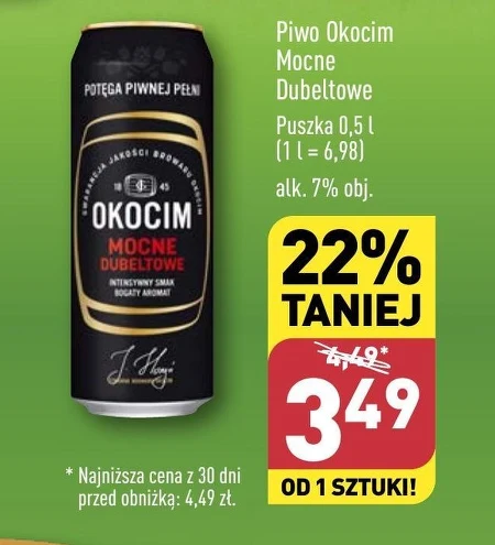 Okocim Piwo jasne mocne dubeltowe 500 ml