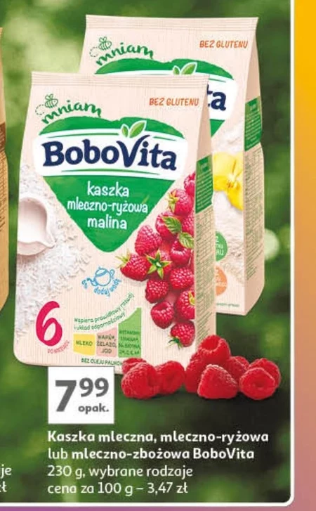BoboVita Kaszka ryżowa malina po 6 miesiącu 180 g