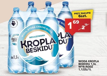 Kropla Beskidu Naturalna woda mineralna gazowana 1,5 l