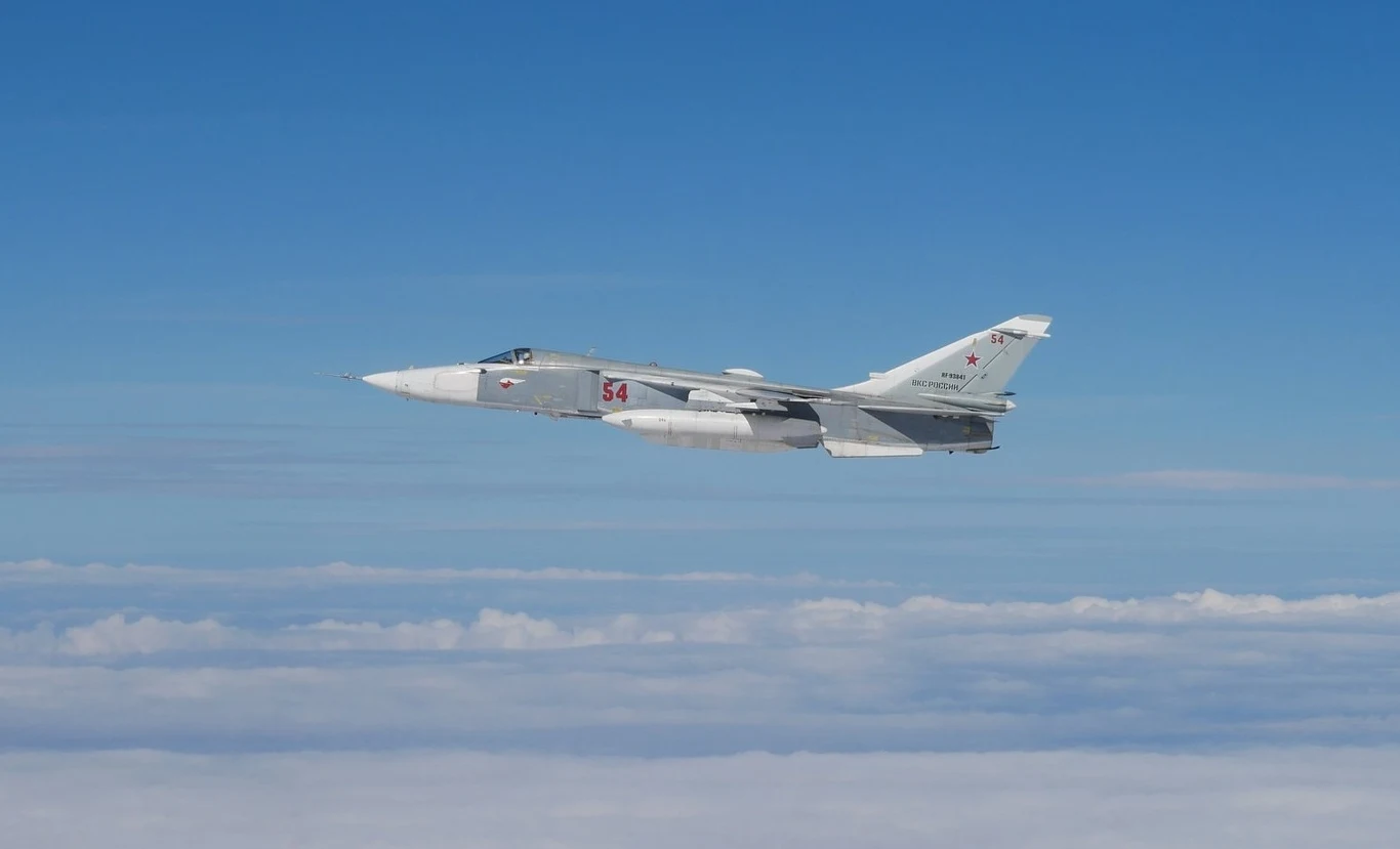 Niemcy przechwycili rosyjski samolot rozpoznawczy Su-24MR Niemcy przechwycili rosyjski samolot rozpoznawczy Su-24MR