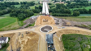 Nowe połączenie z A4 wygląda już dobrze. Obwodnica Oświęcimia na półmetku