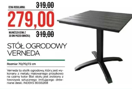 Stolik ogrodowy