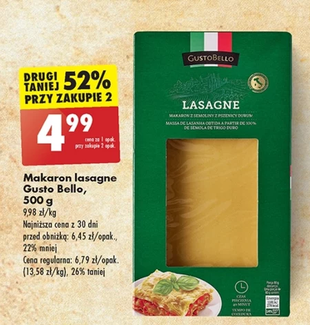 Lasagne Gusto Bello