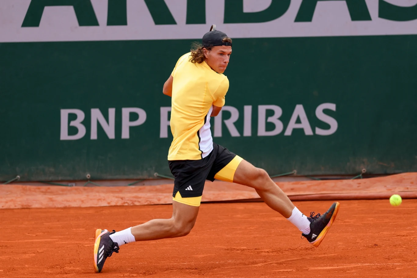 Tomasz Berkieta podczas juniorskiego Roland Garros