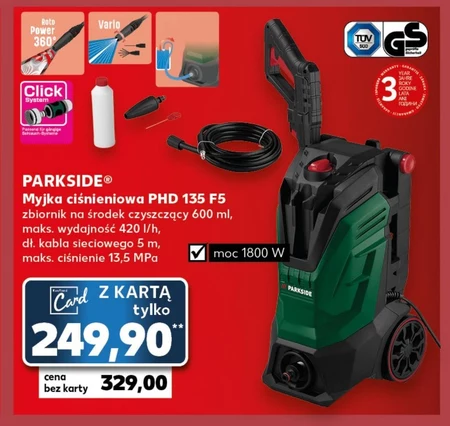 Myjka ciśnieniowa Parkside
