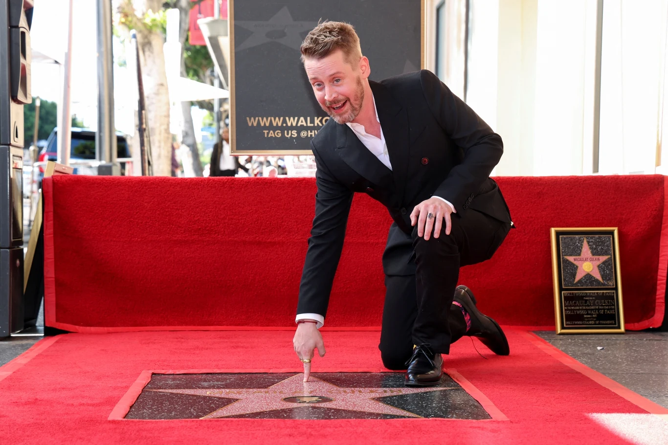 Macaulay Culkin odsłonił swoją gwiazdę w Hollywoodzkiej Alei Sławy w Los Angeles