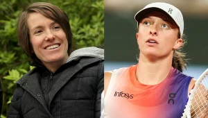Justine Henin i Iga Świątek - AFP: Belga Virginie Lefou