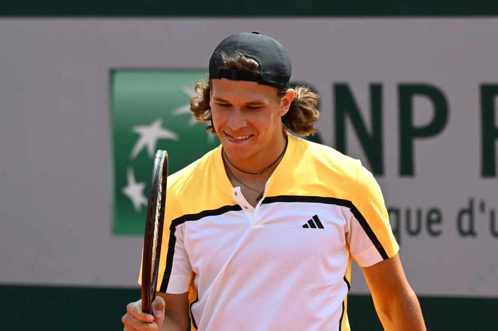Tomasz Berkieta podczas juniorskiego Roland Garros 2024 Tomasz Berkieta podczas juniorskiego Roland Garros 2024