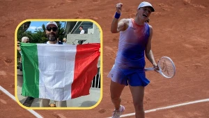 Iga Świątek nieprawdopodobnie komplementowana przez Lorenzo, kibica z Włoch, spotkanego przez wysłannika Interii