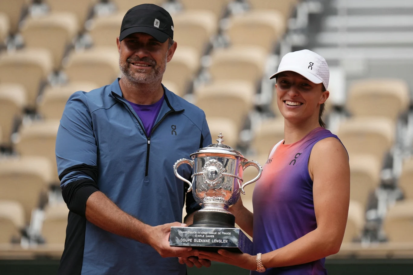 Tomasz Wiktorowski i Iga Świątek