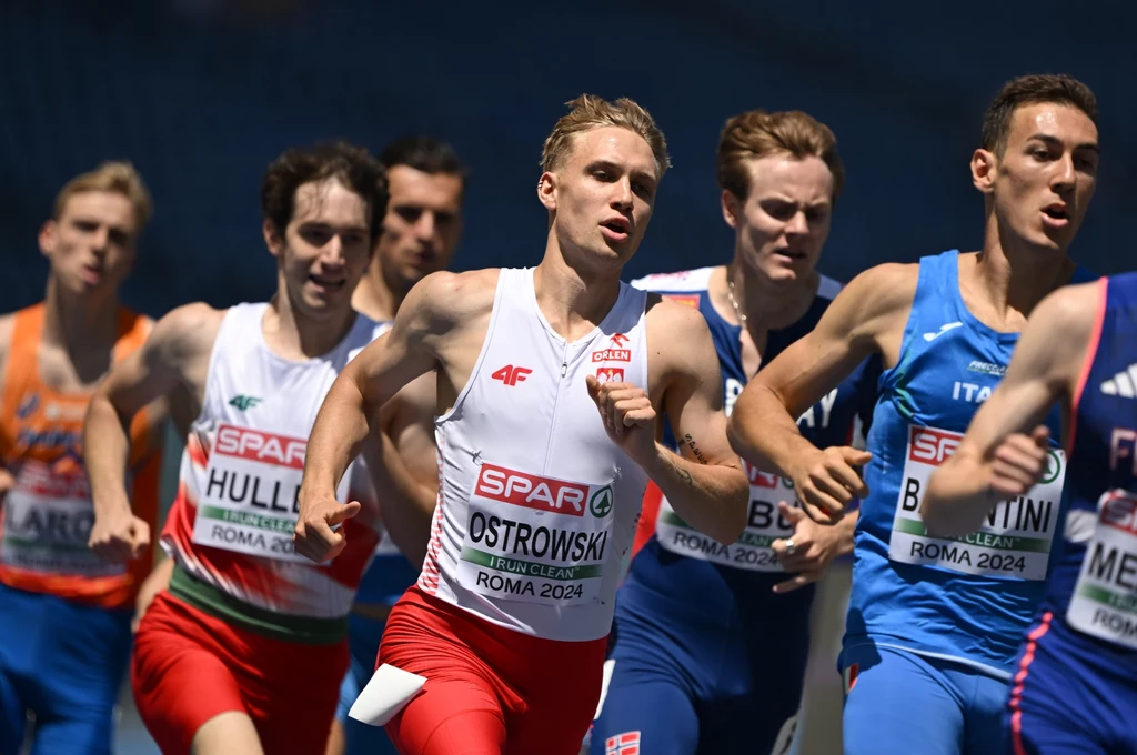 Filip Ostrowski w biegu na 800 m Filip Ostrowski w biegu na 800 m