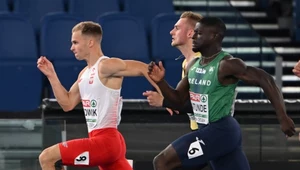 Oliwer Wdowisk przebiegł blisko 80 metrów, gdy zobaczył, że... to nie ma sensu. Podobnie jak inni zawodnicy, nie usłyszał... odstrzelenia falstartu