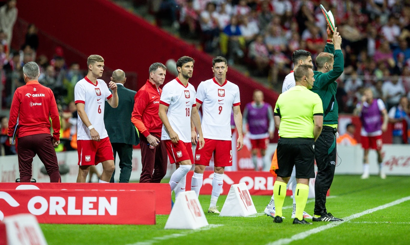 Jakub Kałuziński, Bartosz Bereszyński i Robert Lewandowski