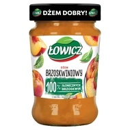 Łowicz Dżem brzoskwiniowy o obniżonej zawartości cukrów 280 g