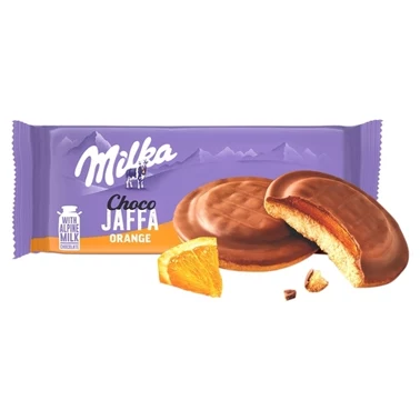 Milka Choco Jaffa Biszkopty z galaretką o smaku pomarańczowym oblewane czekoladą mleczną 147 g - 3