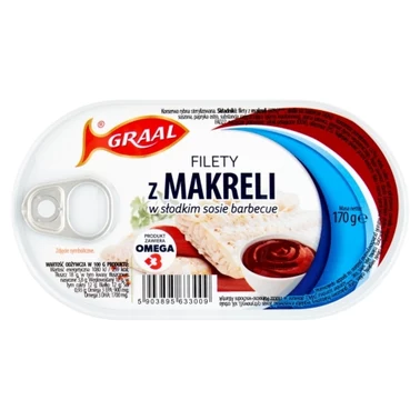 Graal Filety z makreli w słodkim sosie barbecue 170 g - 1