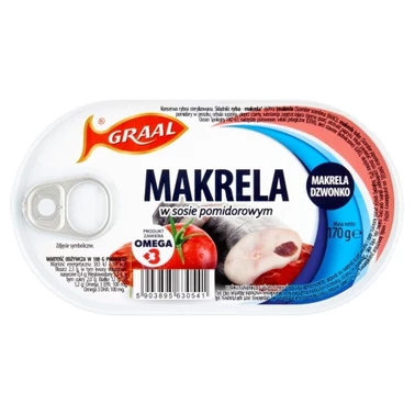 Graal Makrela w sosie pomidorowym 170 g - 1