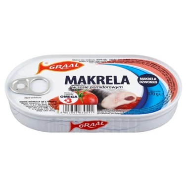 Graal Makrela w sosie pomidorowym 170 g - 0