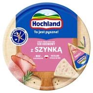 Hochland Ser kremowy z szynką w trójkącikach 180 g (8 sztuk)