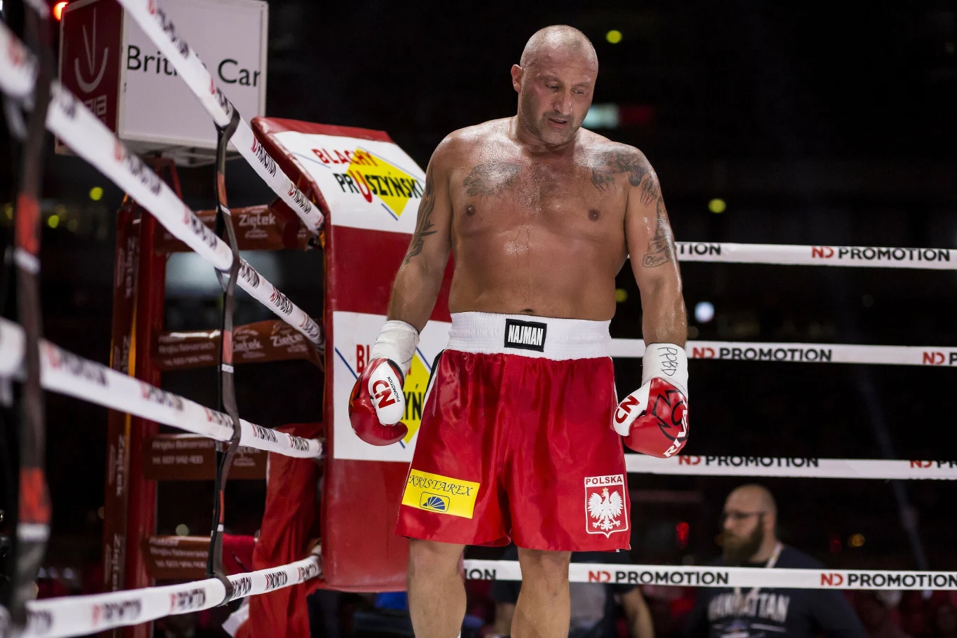 Marcin Najman na ringu bokserskim. Marcin Najman na ringu bokserskim.