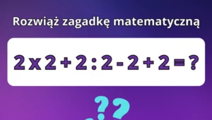 Zagadka matematyczna: Tylko 10% użytkowników rozwiąże ćwiczenie w 10 sekund