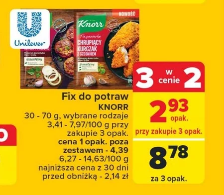 Knorr Fix panierka Chrupiący kurczak z papryką 70 g