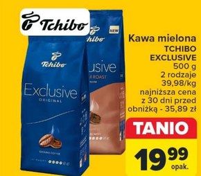 Tchibo Exclusive Medium Roast Kawa palona mielona 500 g niska cena