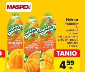 Tymbark Nektar pomarańcza mango 1 l niska cena