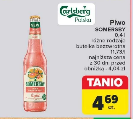 Somersby Napój piwny o smaku truskawki i kiwi 400 ml