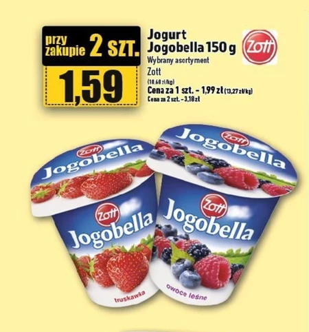 Zott Jogobella Jogurt owocowy Standard 150 g