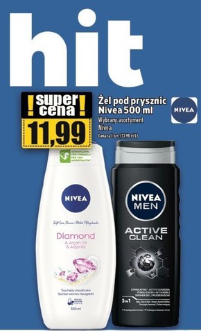 NIVEA MEN Active Clean Żel pod prysznic 500 ml niska cena