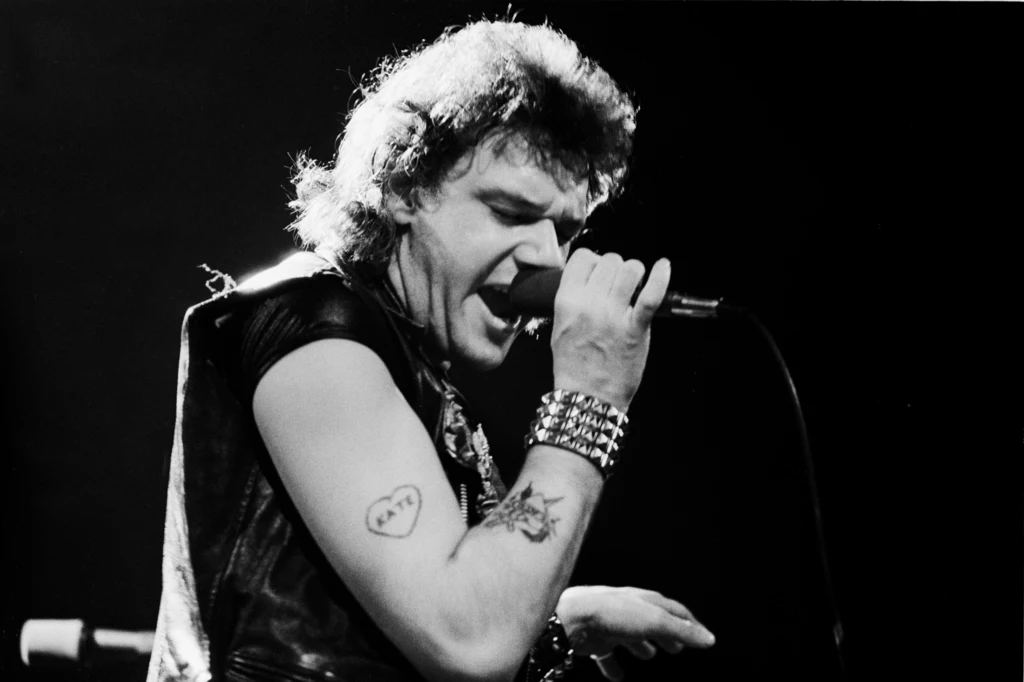 Paul Di'Anno jako wokalista Iron Maiden w 1981 r.