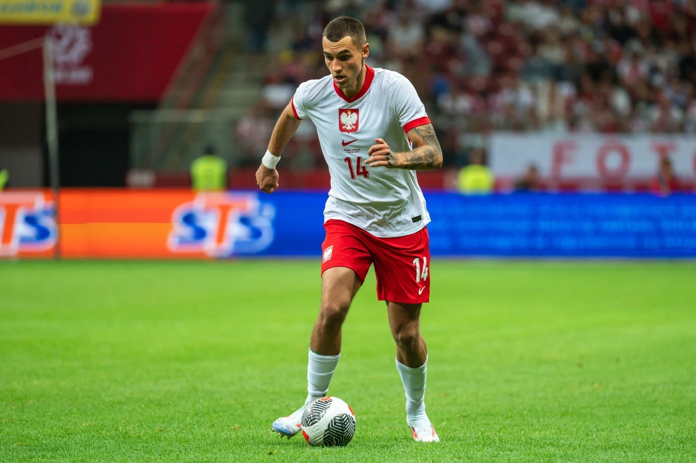 Jakub Kiwior w meczu reprezentacji Polski