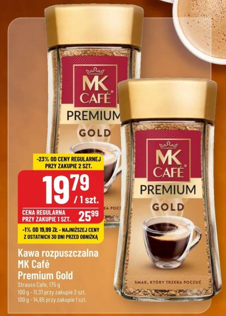 MK Café Premium Gold Kawa rozpuszczalna 175 g